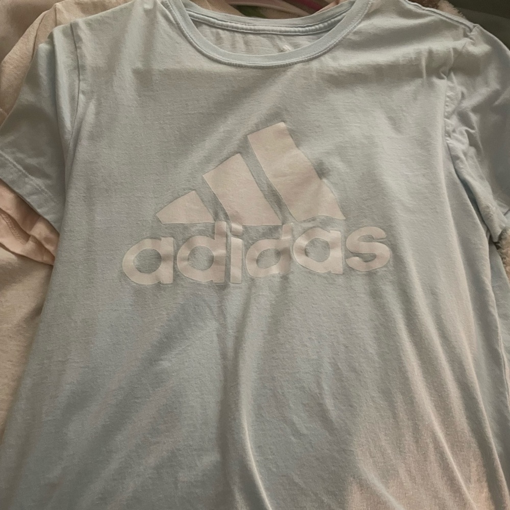 Adidas blue golf shirt, size medium, athletic